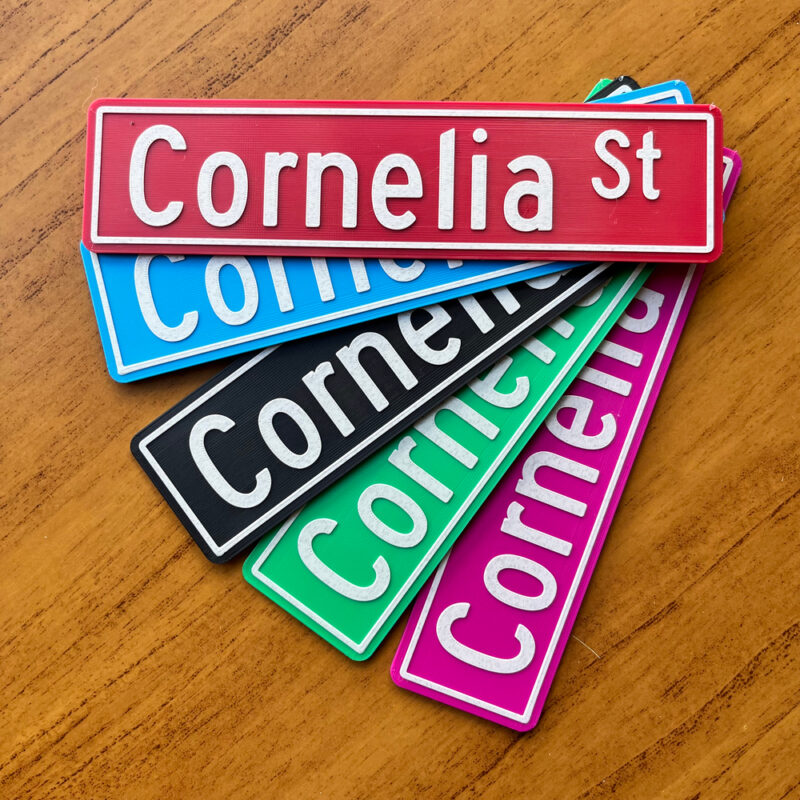Plaquinha Decorativa Cornelia Street - inspiração Taylor Swift